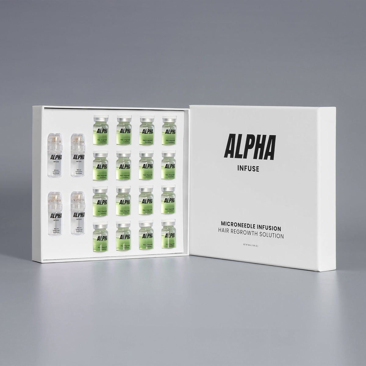 AlphaInfuse multi-month Hair Regrowth System supply packaging