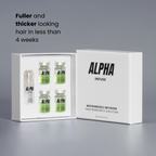 AlphaInfuse Hair Regrowth Micro-Infusion System with serum bottles and packaging