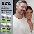 AlphaInfuse Hair Regrowth System customer satisfaction and product infographic