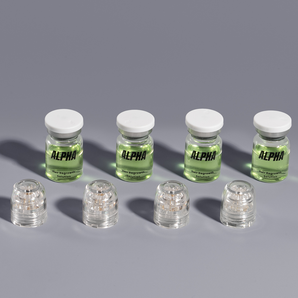 AlphaInfuse Hair Regrowth Serum bottles for multi-month supply